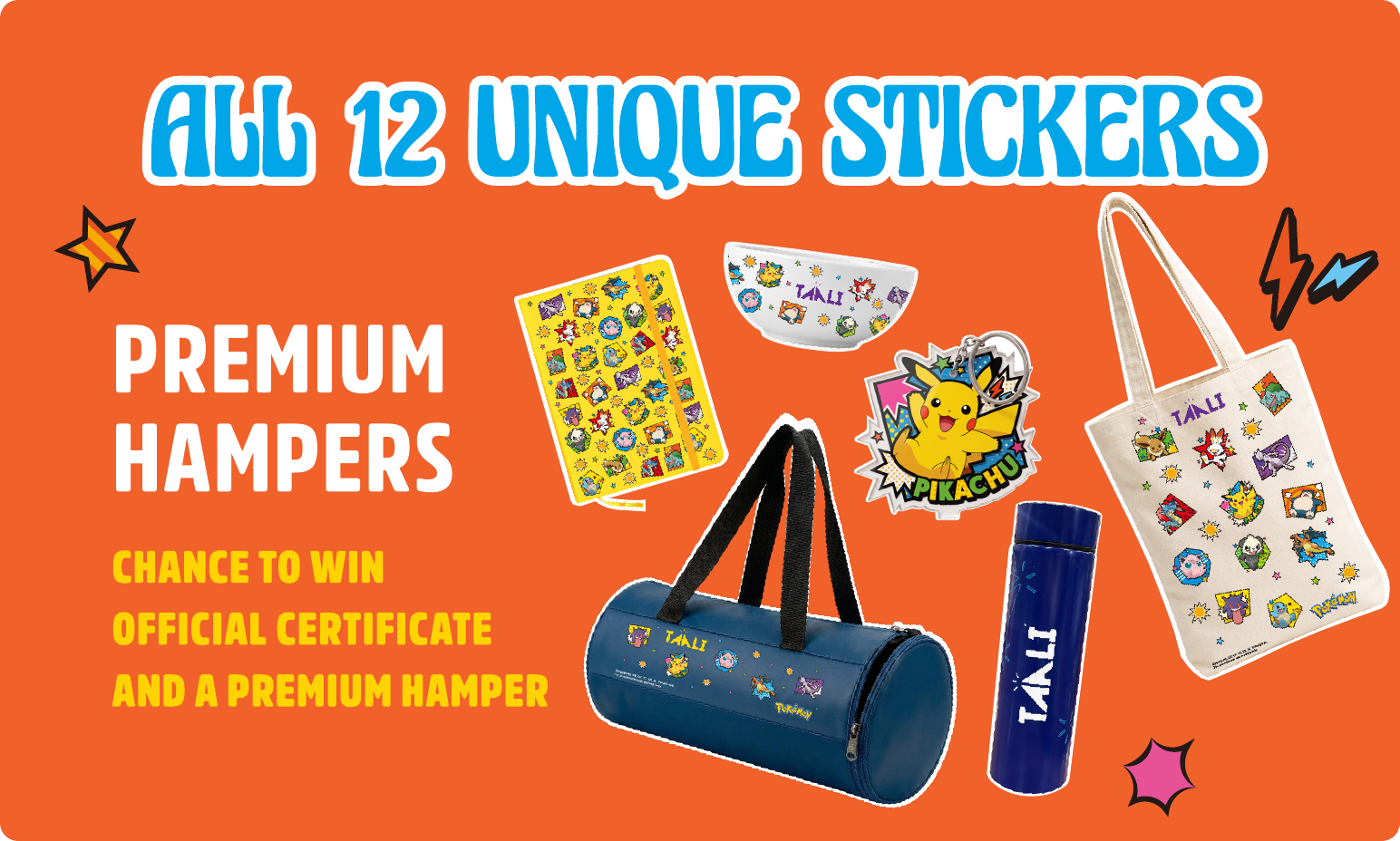 All 12 unique stickers give a chance to win an official certificate and a premium hamper